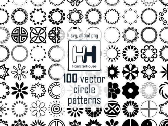 100 Vector Circle Patterns