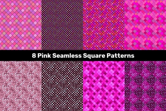 8 Pink Seamless Square Patterns: A Creative Designer’s Essential Toolkit