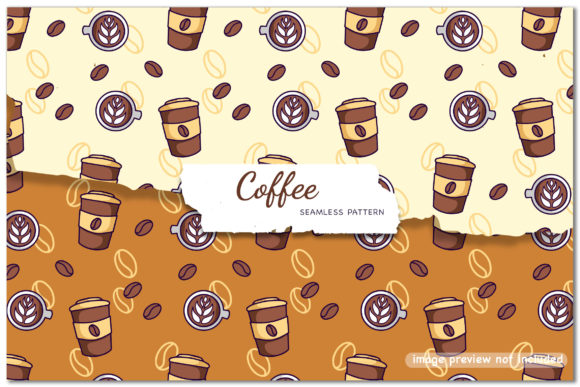 Coffee - Seamless Patterns