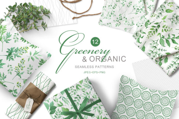 Greenery and Organic Seamless Patterns 2: Design Freedom Rooted in Nature and Geometry
