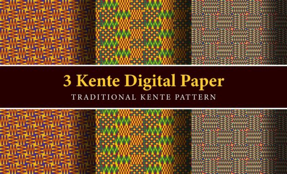 Kente Digital Seamless Patterns