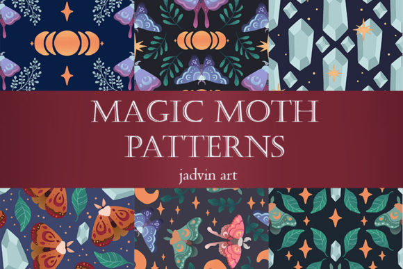 Magic Moth Patterns: A Thoughtful Digital Paper Resource for Designers and Makers