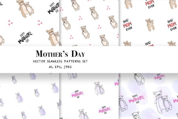 Mother’s Day Set of Seamless Patterns: A Versatile Design Resource for Creative Professionals and Small Businesses