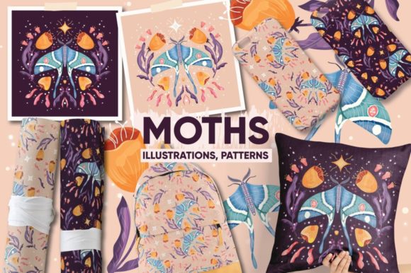 Moths, Graphics and Seamless Patterns: A Strategic Creative Resource for Modern Design Workflows