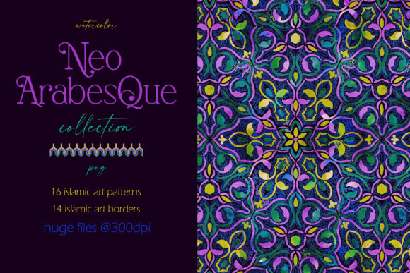 Neo Arabesque Patterns and Borders
