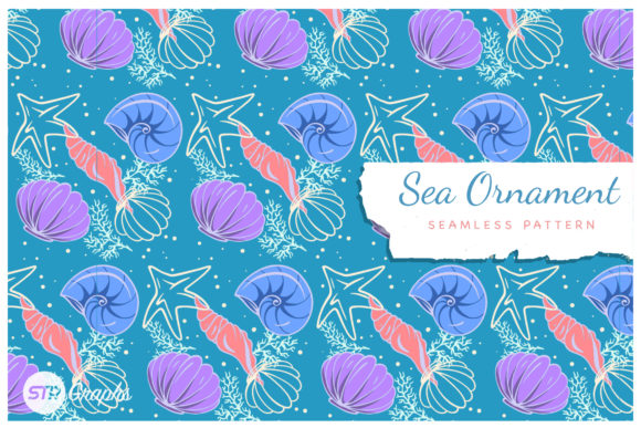Sea Ornament - Seamless Patterns