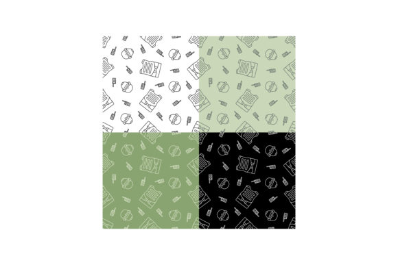 Set of Seamless Patterns with Soldier He