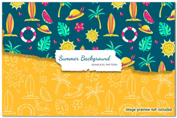 Summer Background Seamless Patterns: A Creative Resource for Designers and Marketers