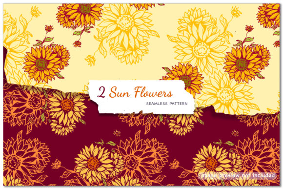 Sun Flowers - Seamless Patterns: A Strategic Asset for Modern Creative Workflows