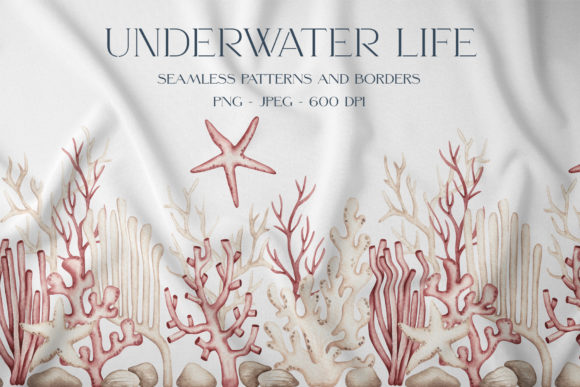 Watercolor Patterns “Underwater Life”